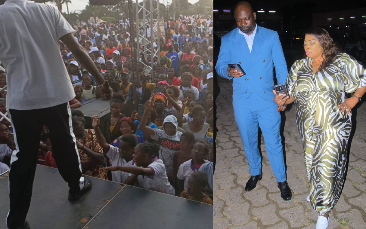Concert de Makokou : le président félicite les organisateurs et condamne les artistes antipatriotiques saboteurs.