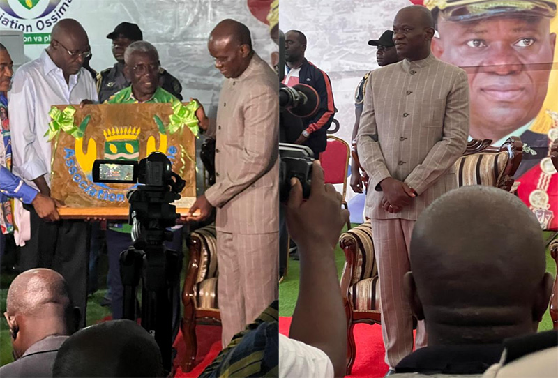 Brice Clotaire Oligui Nguema intronisé président d’honneur d’Ossimane : un symbole d’engagement pour le Woleu-Ntem.