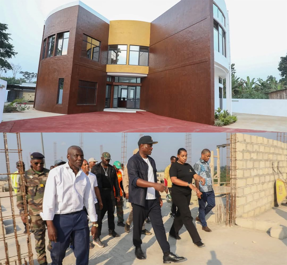 Oyem : Oligui visite le plus beau centre hospitalier rural du Gabon à Zogogone, sur la terre de ses ancêtres