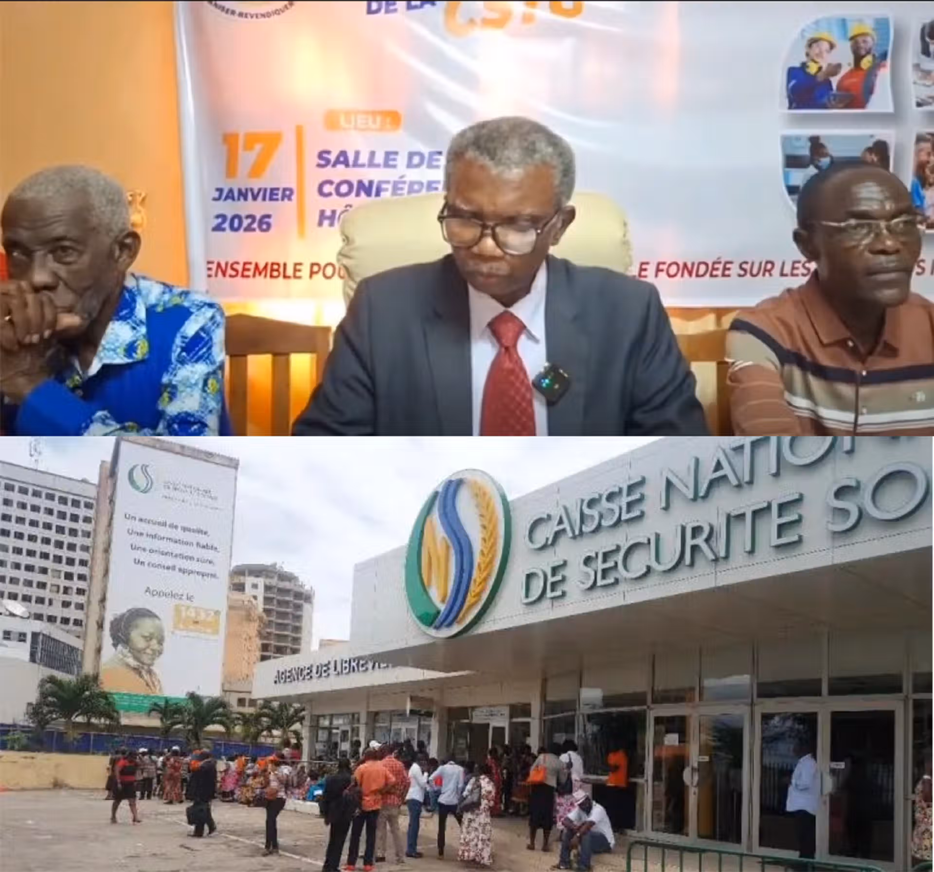 Gabon : La CSTG sonne l’alerte rouge – “Stop à la mort des travailleurs et au pillage de la CNSS !”